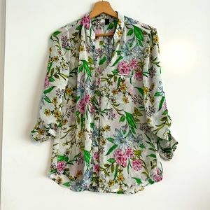 Kut from the Kloth Sheer garden shirt